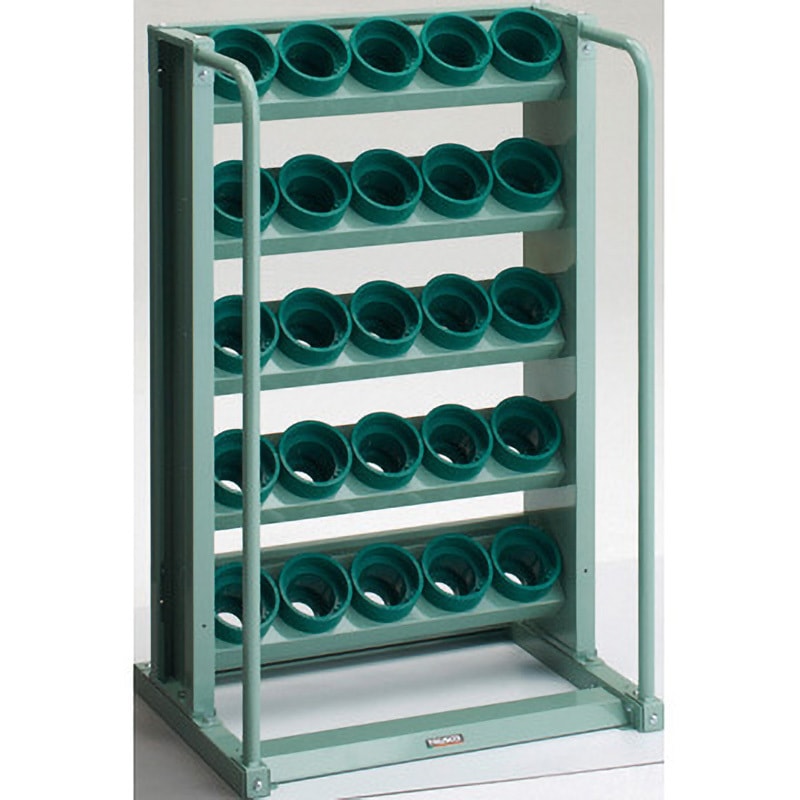 ■TRUSCO ツーリングラック BT・NT50兼用 32個収納 ロック付 ホワイト色 VTL48AW(4652797)[法人・事業所限定][直送元] ツーリングラック HSK100A BT50 NT50兼用 TRUSCO ツーリングラック本体