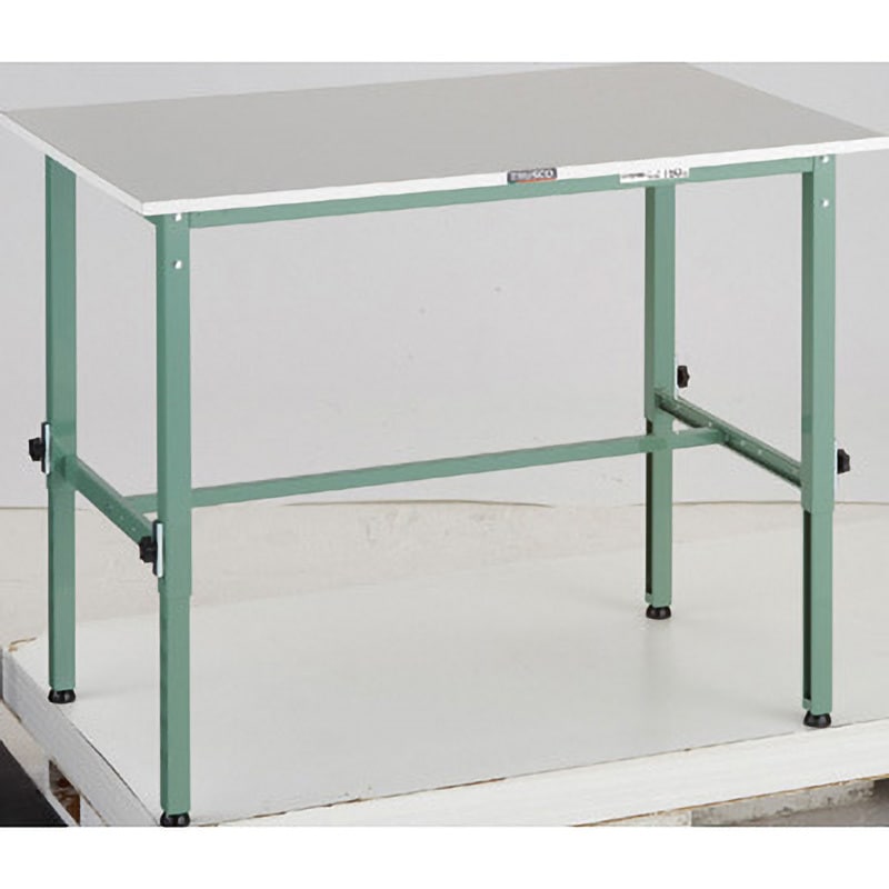 RAEM2-1260 軽量高さ調節式作業台(基本タイプ・RoHS2対応天板) TRUSCO 荷重150kg 間口1200mm奥行600mm  RAEM2-1260