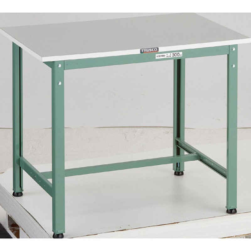 RAE2-0960 軽量作業台(基本タイプ・RoHS2対応天板) TRUSCO 荷重300kg 間口900mm奥行600mm高さ740mm  RAE2-0960