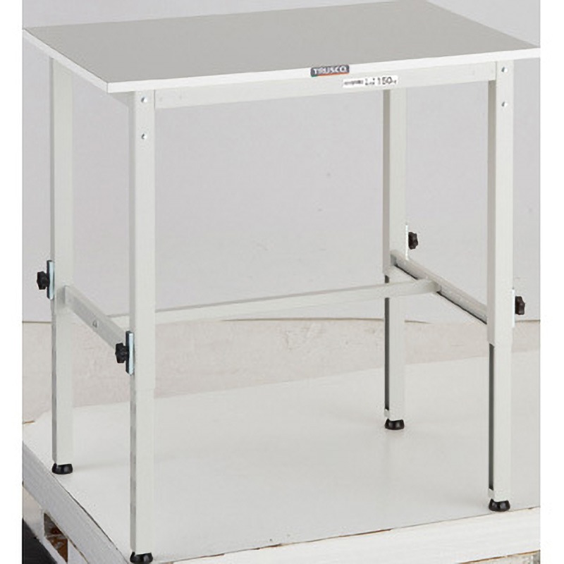 RAEM2-0960 W 軽量高さ調節式作業台(基本タイプ・RoHS2対応天板) TRUSCO 荷重150kg 間口900mm奥行600mm  RAEM2-0960 W