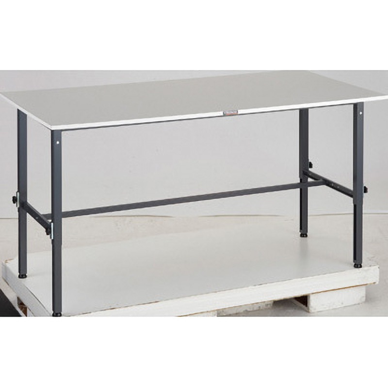 RAEM2-1809DG 軽量高さ調節式作業台(基本タイプ・RoHS2対応天板) TRUSCO 荷重150kg 間口1800mm奥行900mm  RAEM2-1809DG