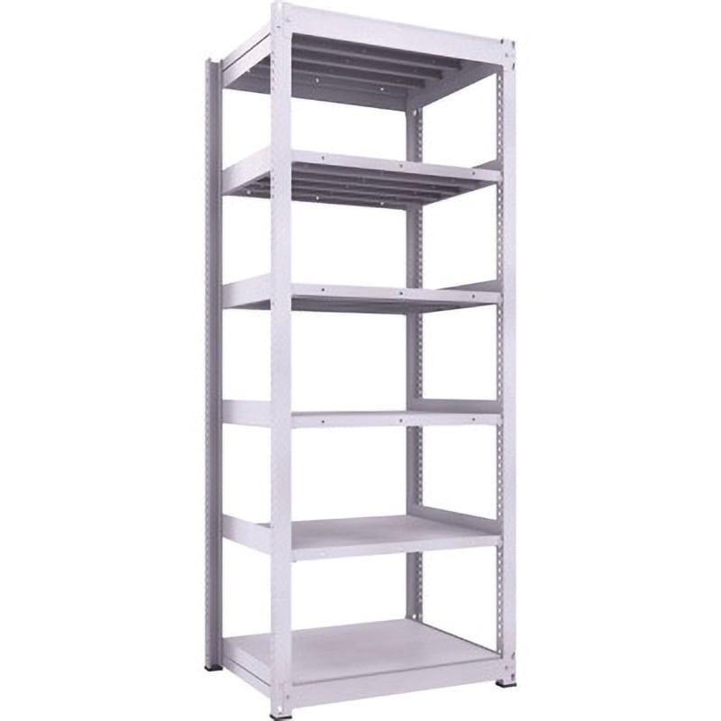 TUG600-83J-6 中量ボルトレス棚TUG型(600kgタイプ、高さ2400mm) TRUSCO ホワイト色 荷重3000kg 奥行792mm  TUG600-83J-6 47,388円