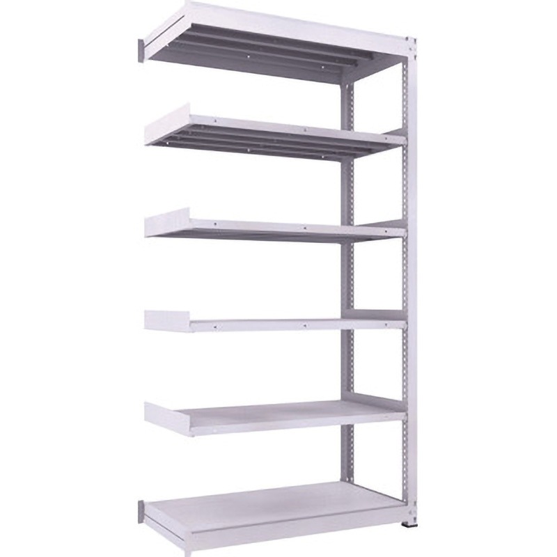 TUG600-84L-6B 中量ボルトレス棚TUG型(600kgタイプ、高さ2400mm) TRUSCO ホワイト色