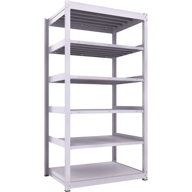 TUG600-84Z-6 中量ボルトレス棚TUG型(600kgタイプ、高さ2400mm) TRUSCO ホワイト色 荷重3000kg 奥行942mm  TUG600-84Z-6