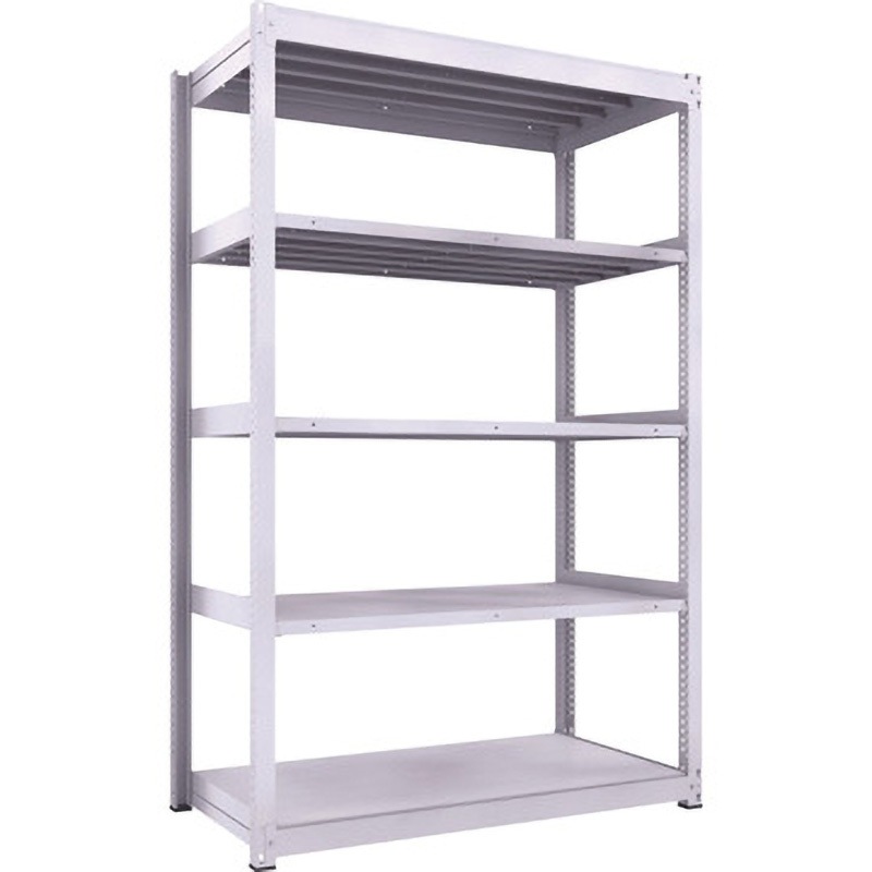 TUG600-85J-5 中量ボルトレス棚TUG型(600kgタイプ、高さ2400mm) TRUSCO ホワイト色 荷重3000kg 奥行792mm  TUG600-85J-5