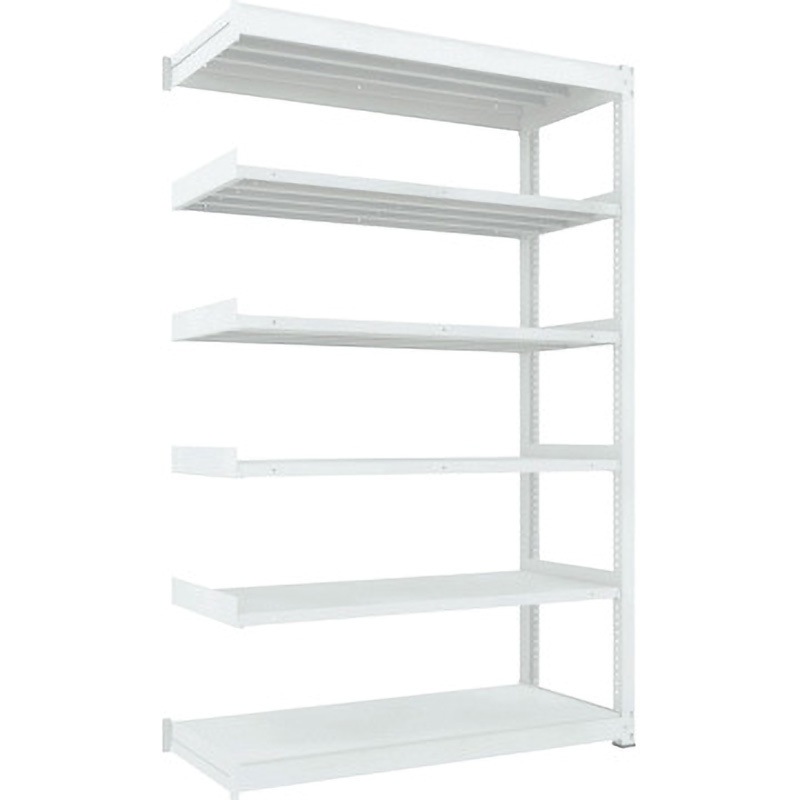 TUG600-85L-6B 中量ボルトレス棚TUG型(600kgタイプ、高さ2400mm) TRUSCO ホワイト色