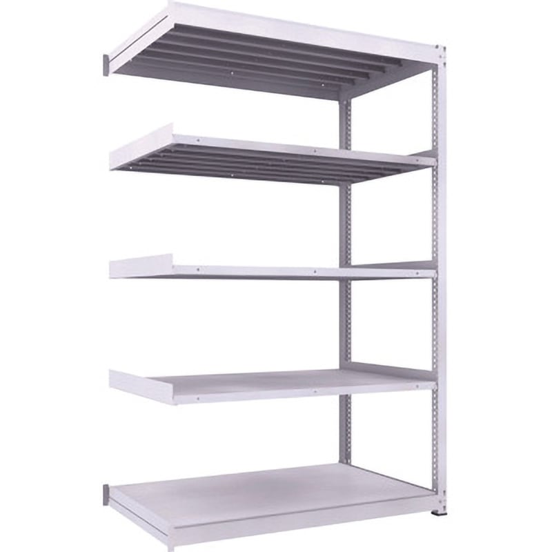 TUG600-85Z-5B 中量ボルトレス棚TUG型(600kgタイプ、高さ2400mm) TRUSCO ホワイト色 スチール 5段   TUG600-85Z-5B