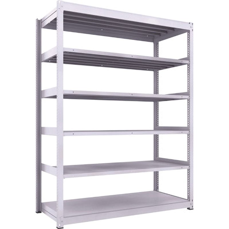 TUG600-86J-6 中量ボルトレス棚TUG型(600kgタイプ、高さ2400mm) TRUSCO ホワイト色 荷重3000kg 奥行792mm  TUG600-86J-6