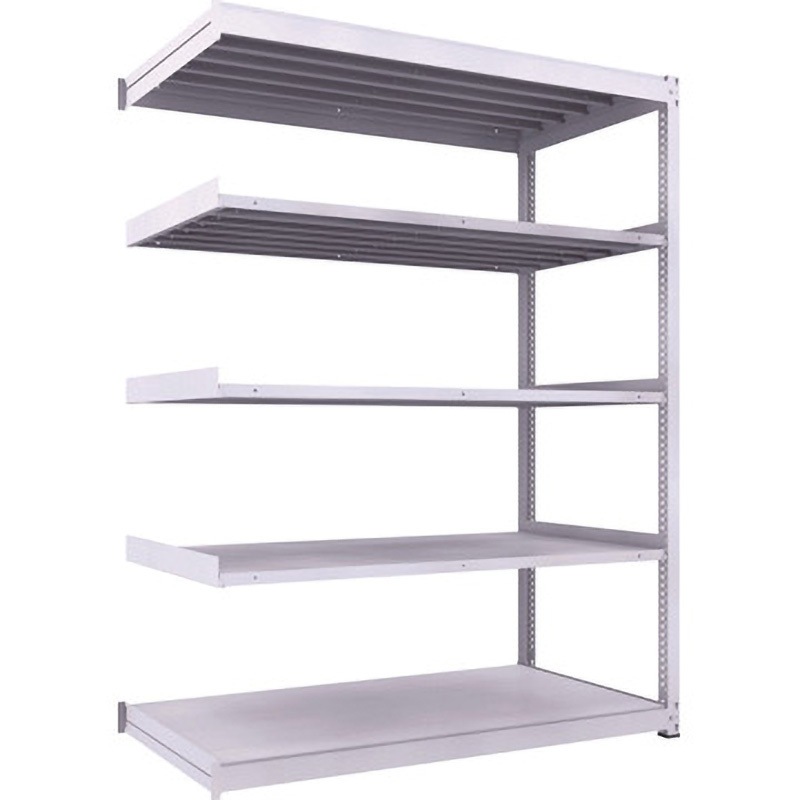 TUG600-86Z-5B 中量ボルトレス棚TUG型(600kgタイプ、高さ2400mm) TRUSCO ホワイト色 スチール 5段   TUG600-86Z-5B