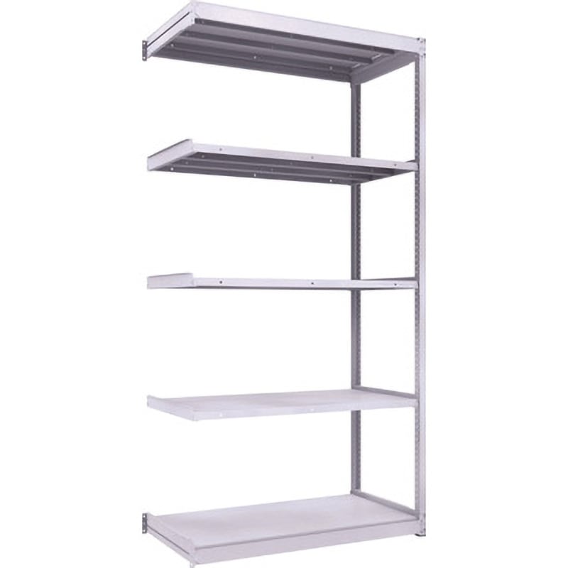 TUG200-84L-5B 軽中量ボルトレス棚TUG型(200kgタイプ、高さ2400mm) TRUSCO ホワイト色 スチール 5段   TUG200-84L-5B