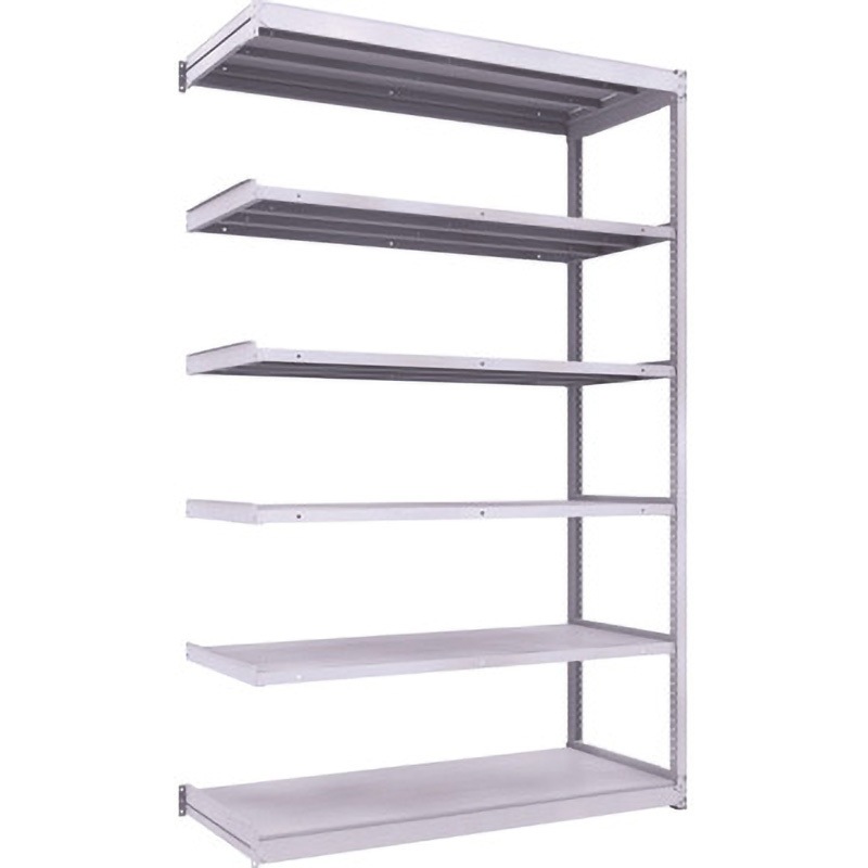 TUG200-85L-6B 軽中量ボルトレス棚TUG型(200kgタイプ、高さ2400mm) TRUSCO ホワイト色 6段   TUG200-85L-6B