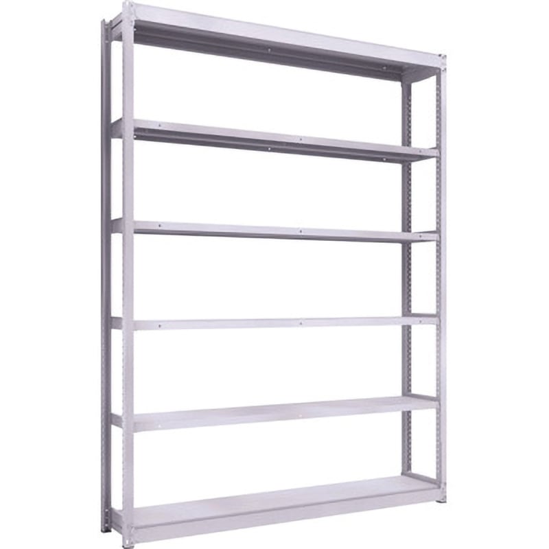 TUG200-86K-6 軽中量ボルトレス棚TUG型(200kgタイプ、高さ2400mm) TRUSCO ホワイト色 荷重1500kg 奥行342mm  TUG200-86K-6 34,437円