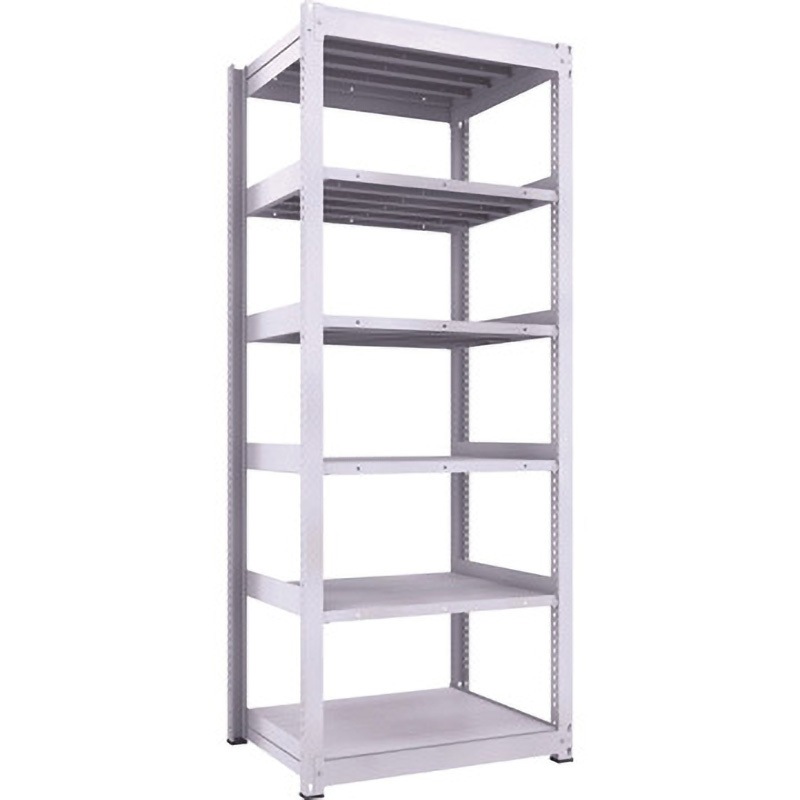 TUG300-83J-6 中量ボルトレス棚TUG型(300kgタイプ、高さ2400mm) TRUSCO ホワイト色 荷重2000kg 奥行792mm  TUG300-83J-6