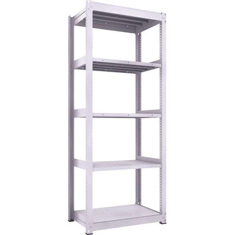 TUG300-83L-5 中量ボルトレス棚TUG型(300kgタイプ、高さ2400mm) TRUSCO ホワイト色 荷重2000kg 奥行642mm  TUG300-83L-5