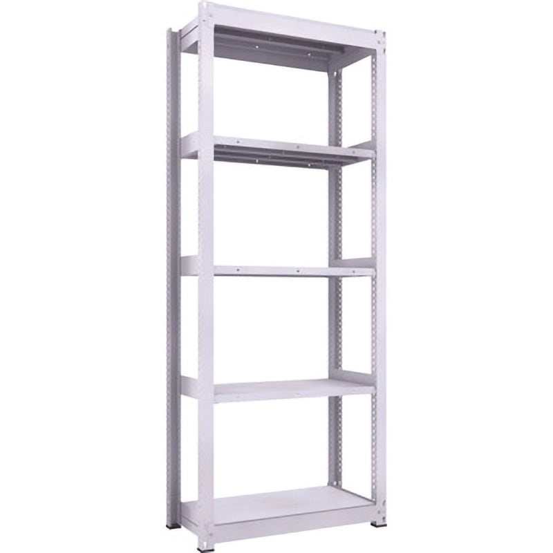 TUG300-83S-5 中量ボルトレス棚TUG型(300kgタイプ、高さ2400mm) TRUSCO ホワイト色 荷重2000kg 奥行492mm  TUG300-83S-5 33,787円