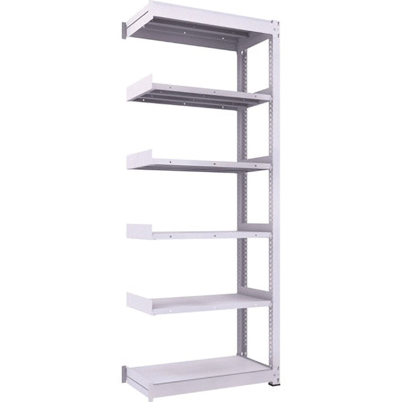 TUG300-83S-6B 中量ボルトレス棚TUG型(300kgタイプ、高さ2400mm) TRUSCO ホワイト色 6段   TUG300-83S-6B