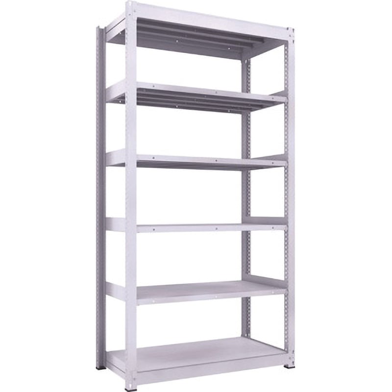 TUG300-84L-6 中量ボルトレス棚TUG型(300kgタイプ、高さ2400mm) TRUSCO ホワイト色 荷重2000kg 奥行642mm  TUG300-84L-6 43,188円