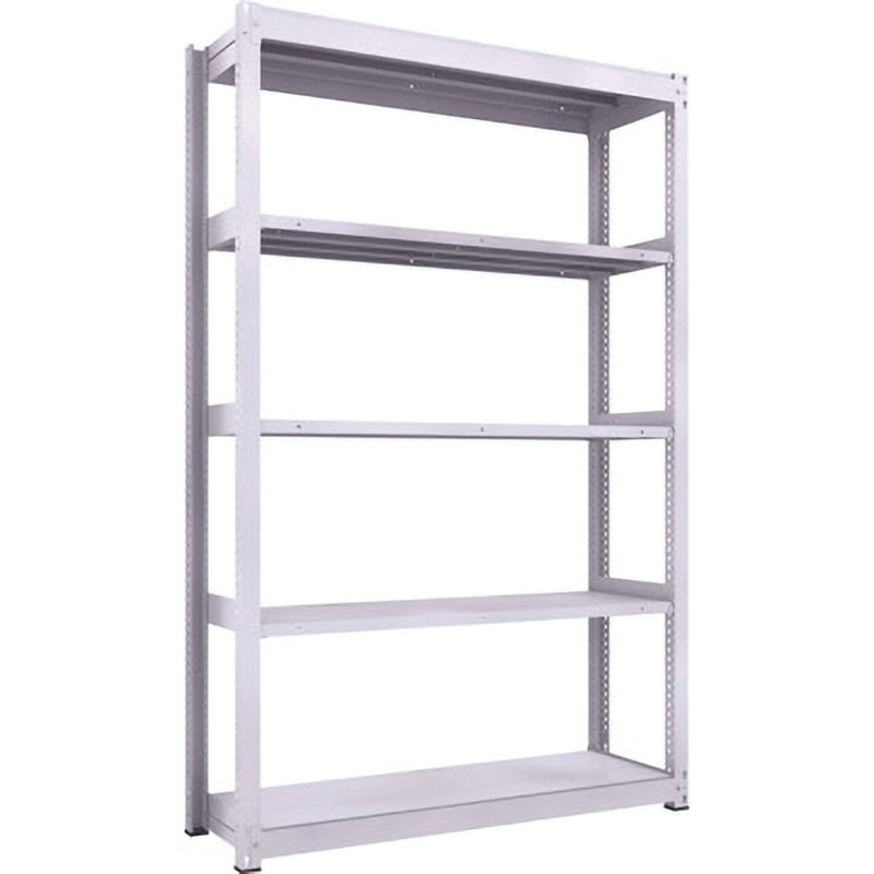 TUG300-85S-5 中量ボルトレス棚TUG型(300kgタイプ、高さ2400mm) TRUSCO ホワイト色 荷重2000kg 奥行492mm  TUG300-85S-5 40,287円