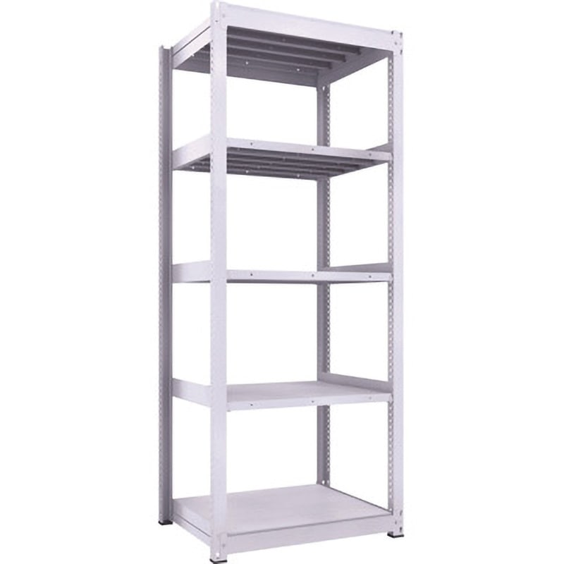 TUG450-83-J5 中量ボルトレス棚TUG型(300kgタイプ、高さ2400mm) TRUSCO ホワイト色 荷重450kg/段 奥行792mm  TUG450-83-J5 44,187円