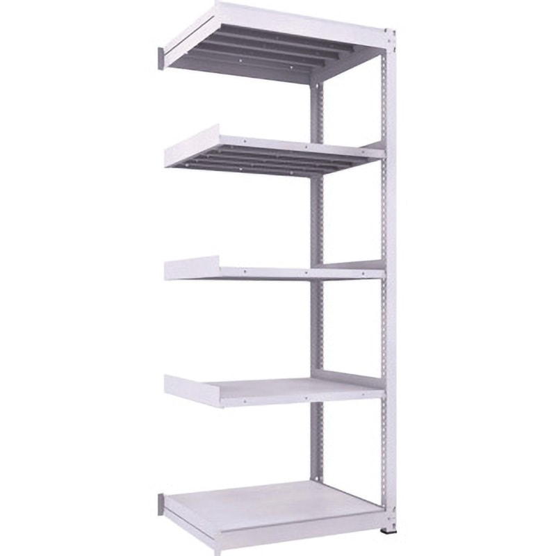 TUG450-83J-5B 中量ボルトレス棚TUG型(300kgタイプ、高さ2400mm) TRUSCO ホワイト色 5段 荷重450kg/段   TUG450-83J-5B