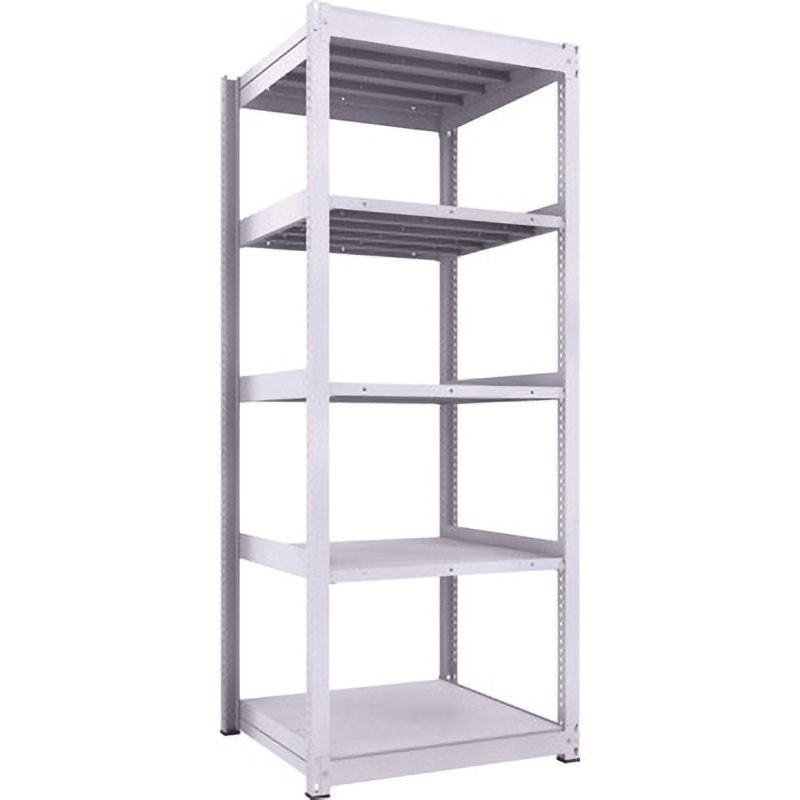 TUG450-83Z-5 中量ボルトレス棚TUG型(300kgタイプ、高さ2400mm) TRUSCO ホワイト色 荷重3000kg 奥行942mm  TUG450-83Z-5