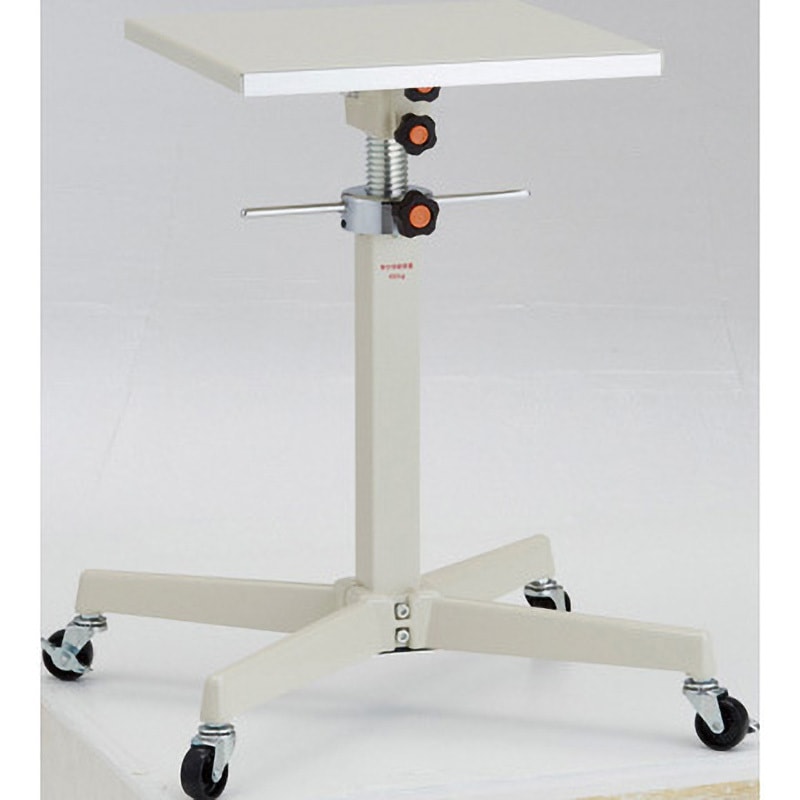 TRS-400S-1 ローハイシステムテーブル(ジャッキアップ式) TRUSCO 間口400mm奥行400mm高さ653～953mm