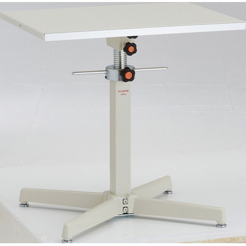 TRS-600S ローハイシステムテーブル(ジャッキアップ式) TRUSCO 間口600mm奥行450mm高さ600～900mm