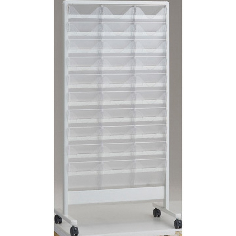 TAP310S-W アルミ製パンフレットスタンド(A4サイズ対応) TRUSCO 垂直タイプ ホワイト色   TAP310S-W