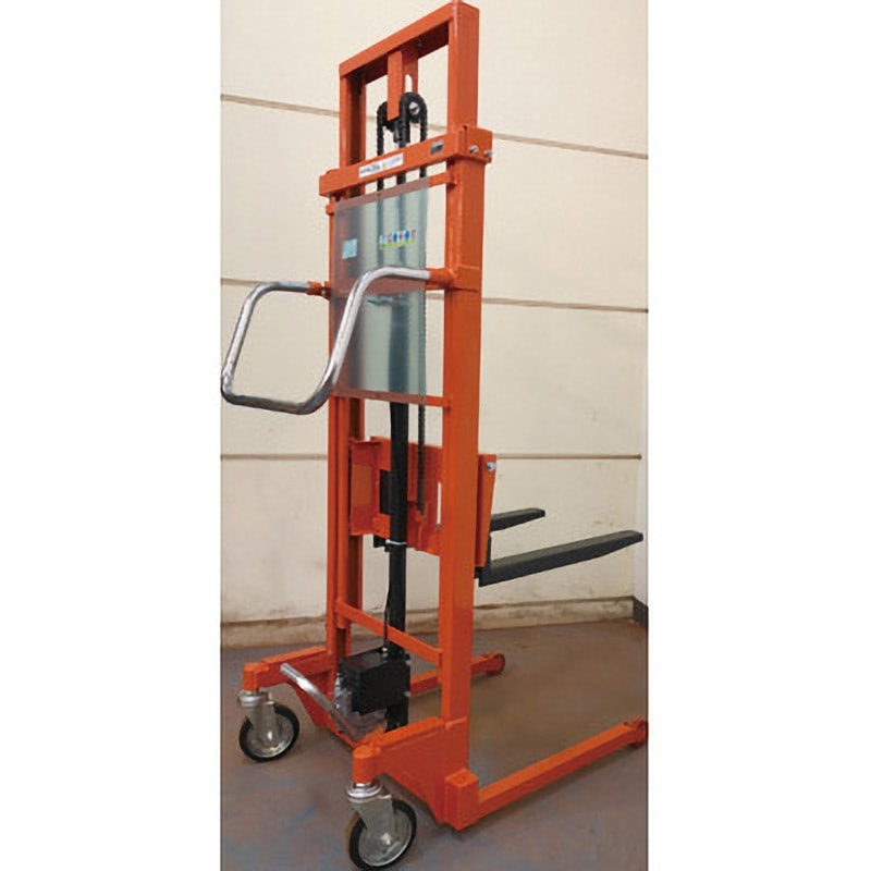 BEA-H500W-22ST コゾウリフター(足踏み油圧式・標準2段マスト型) TRUSCO 手動走行式 荷重500kg フォーク高さ77～2200mm全高1690mm  BEA-H500W-22ST