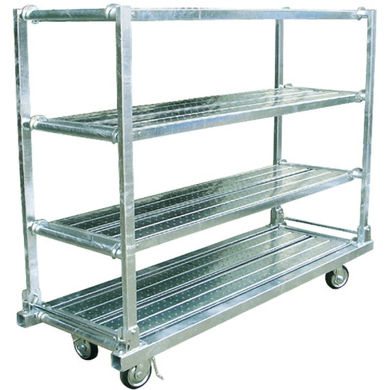 KT1850N4 折りたたみ式棚台車 神戸車輌製作所 棚段数4 均等耐荷重60kg