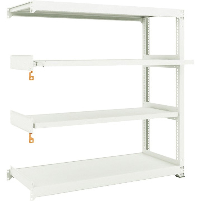 M3-5562M2B 中量ボルトレス棚M3型 (300kgタイプ、高さ1500mm、2段、スライド2段タイプ) TRUSCO グレー色 連結型仕様 間口1500mm奥行581mm  M3-5562M2B