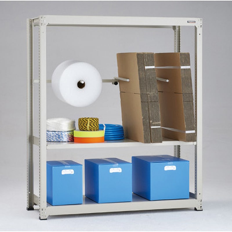 ■TRUSCO M3型中量棚 1200X721XH2100 5段 単体 免震樹脂ベース付 ネオグレー M37475SFC(NG)(3788409)[送料別途お見積り][法人限定] □TRUSCO M3型中量棚 1200X721XH2100 5段 連結 免震樹脂ベース付