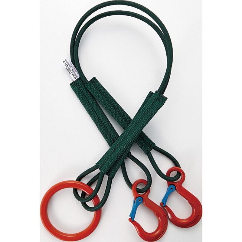 SP2-1215-800 2本吊セフティパワーロープ TRUSCO 荷重(ストレート吊り)1.4t 全長1.5mロープ径12mm  SP2-1215-800 26,626円