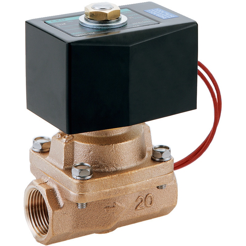 SPK11-15A-C4AGS-AC200V 蒸気用パイロットキック式2ポート電磁弁 SPK11シリーズ 青銅ボディ(SPK11-15A-C～) CKD オリフィス径16mm接続口径Rc1/2