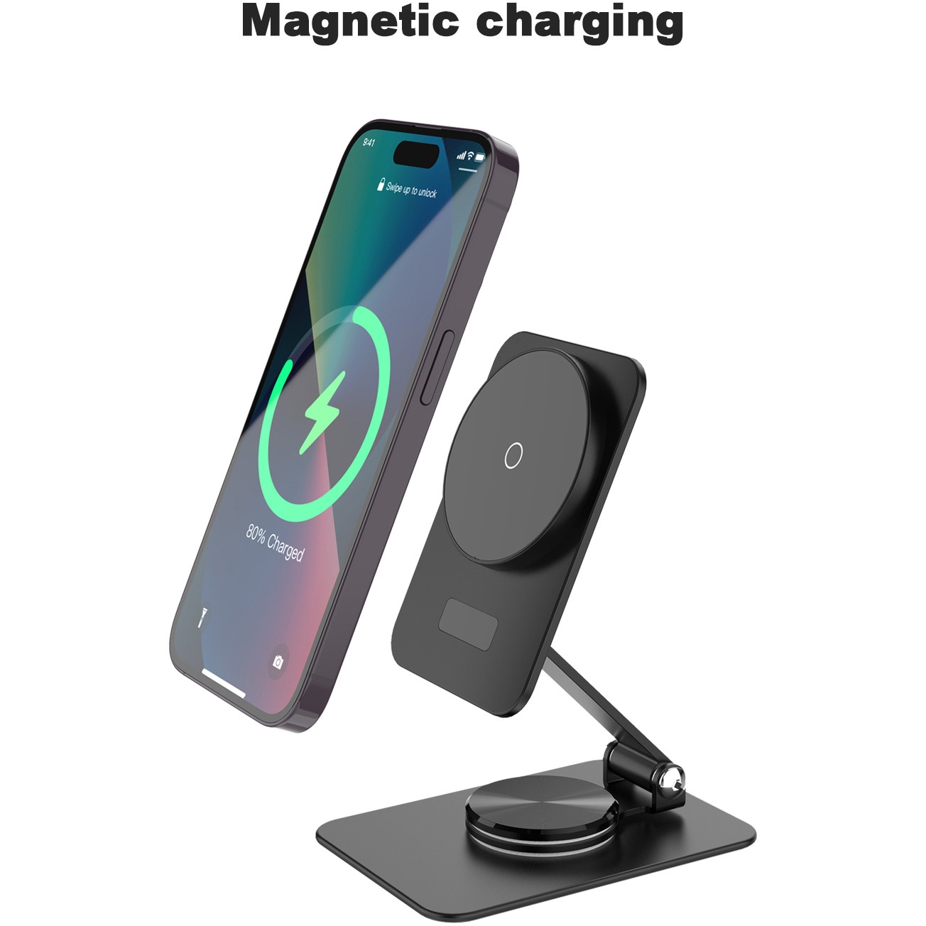 VV-Z5-Mag Magnetic ワイヤレスチャージャー Vodaview 黒色 【通販