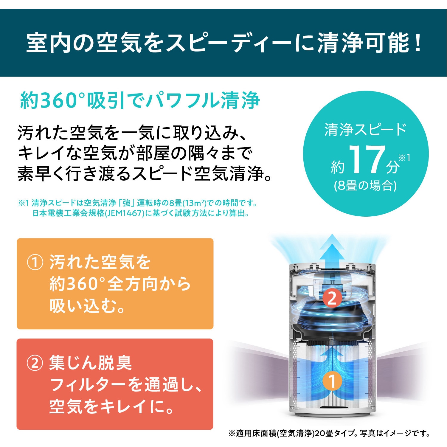 AAP-S30C-W 空気清浄機 16畳 HEPAフィルター アイリスオーヤマ