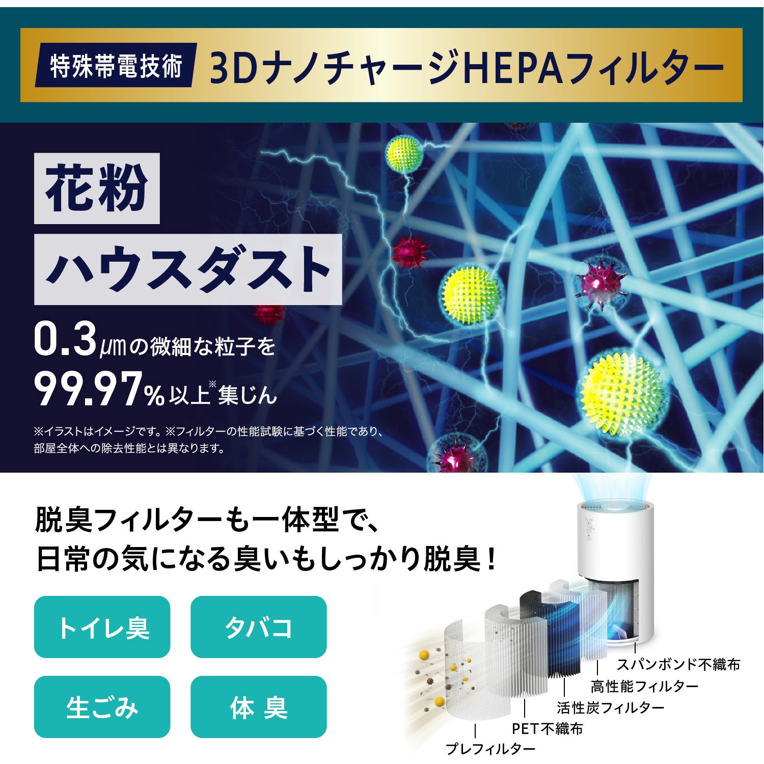 AAP-S30C-C 空気清浄機 16畳 HEPAフィルター アイリスオーヤマ サンド