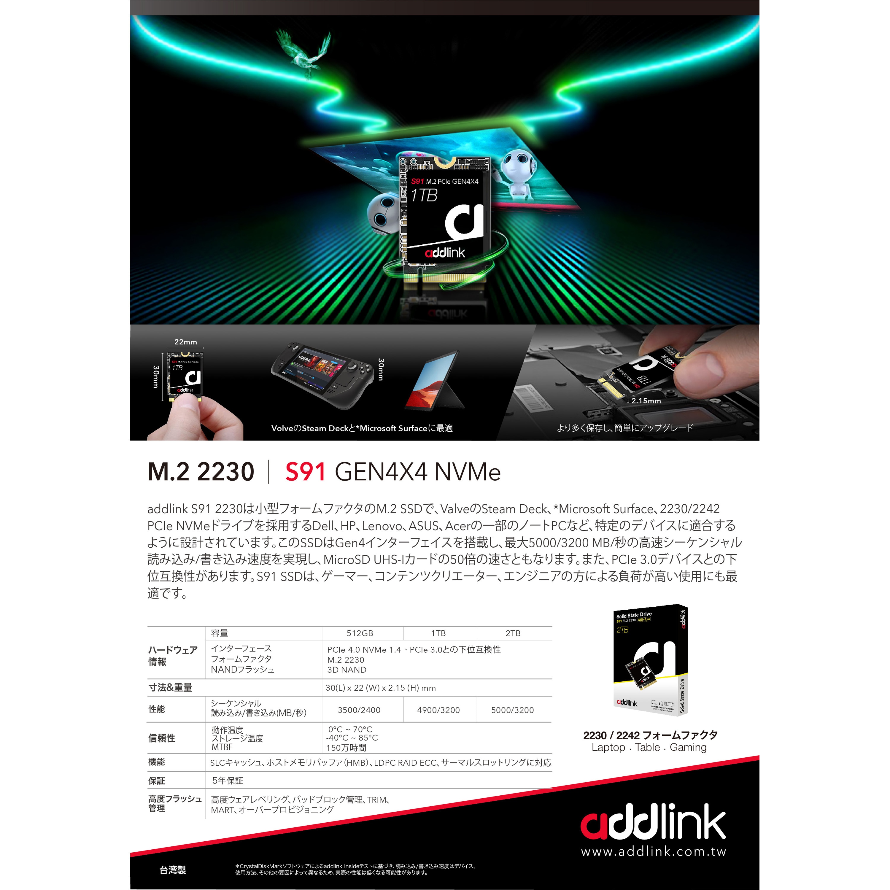 Addlink 1TB SSD + ケース ADDLINK - Search / X