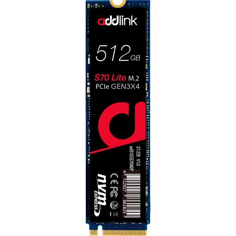 ad512GBS70LTM2P 内蔵SSD PCIe NVMe S70 Lite 1個 addlink 【通販