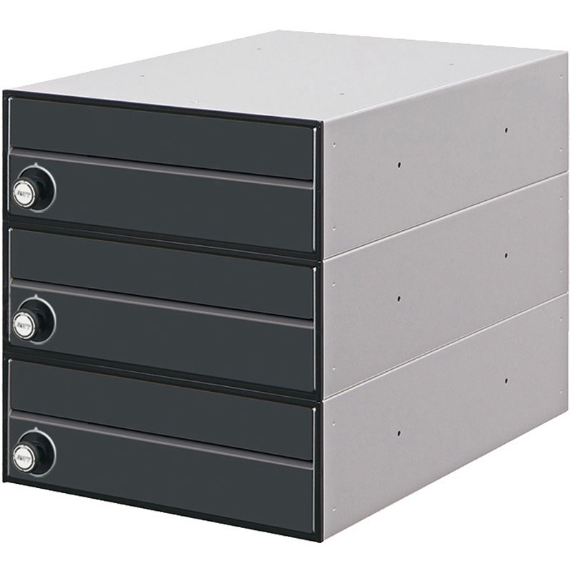 田島メタルワーク 集合住宅用郵便ポスト MX-91-28FF-3-B 3戸用 myナンバー錠 ブラック 田島メタルワーク マンション アパート 集合住宅用郵便