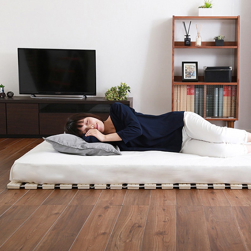 KIR-R-S-NA すのこベッド ロール式 桐仕様(シングル)【Schlaf シュラフ