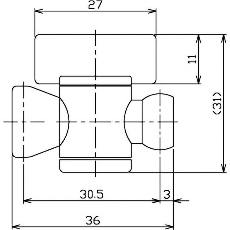 パーツ m 82722 クーラントインラインバルブ モノタロウ 全長36mm 1袋(2個