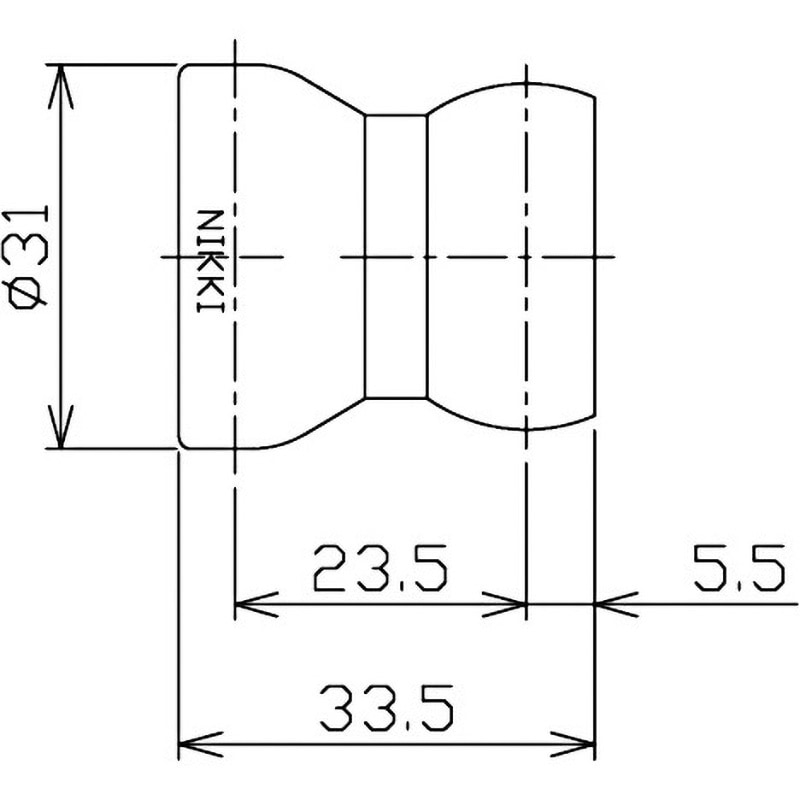 86061 クーラントホース モノタロウ 全長140mm 1袋(2本