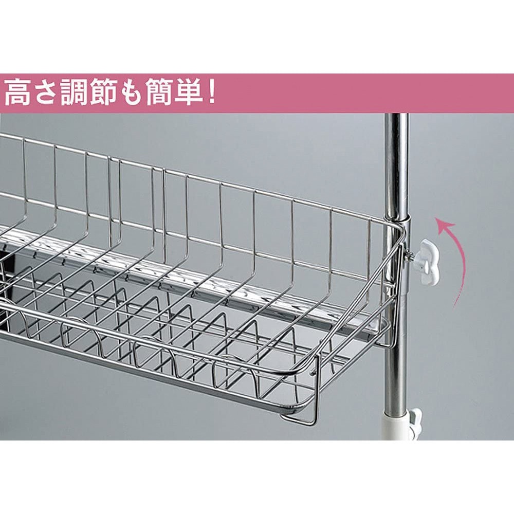 新品未使用品☆5～6人用ステンレス♪日本製♪突っ張りキッチンラック3段☆x828 新品未使用品☆5～6人用ステンレス♪日本製♪突っ張りキッチン