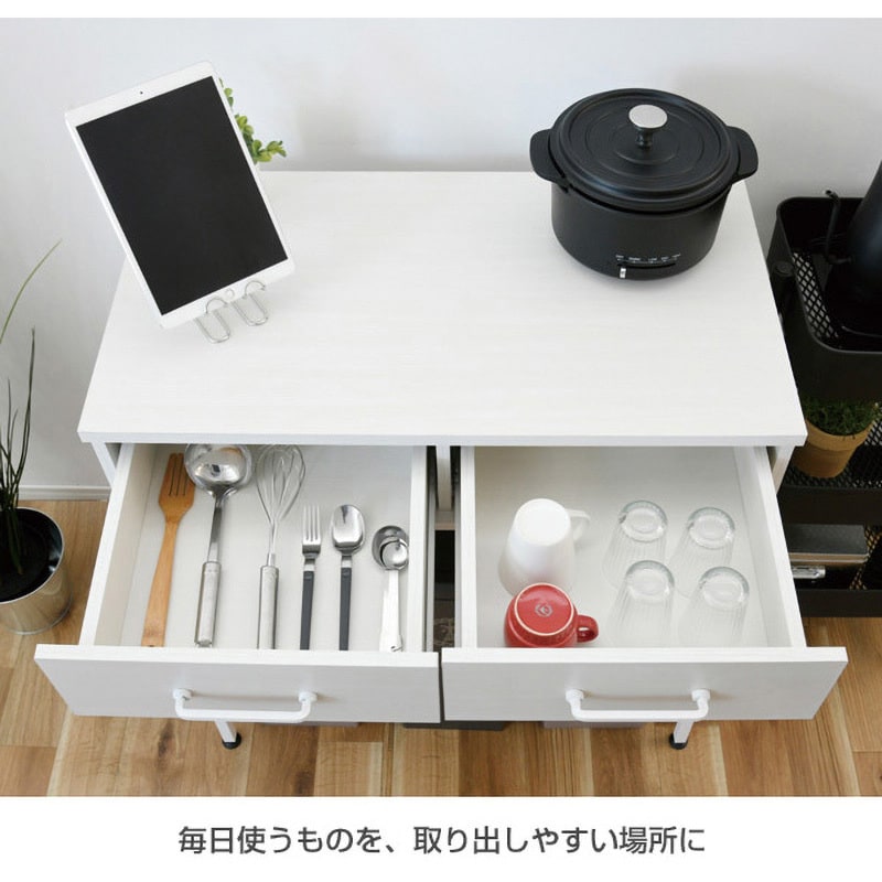 楽天市場】ゴミ箱上ラック 引き出し付き (幅80 奥行46 高さ85 cm)DGR-800L レンジ台 作業台 ゴミ箱 上 収納 ラック ごみ箱  レンジボード 隙間 すきま すき間 キッチン おしゃれ 背面収納 山善 YAMAZEN 【送料無料】 : くらしのｅショップ