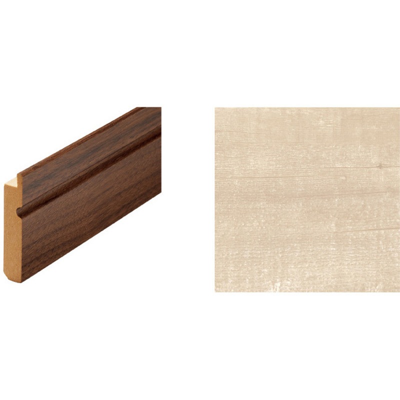WF66-B881-92 グラビオ専用施工部材納め部材巾木6mm 大建工業 基材MDF 幅50mm長さ4000mm厚さ9mm 1箱(2本) WF66-B881-92