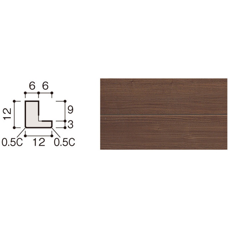 WM31-B36MW ハピアウォール羽目板タイプⅡ 専用施工部材 見切 大建工業 基材MDF 幅12mm長さ4000mm厚さ12mm 1箱(2本) WM31-B36MW