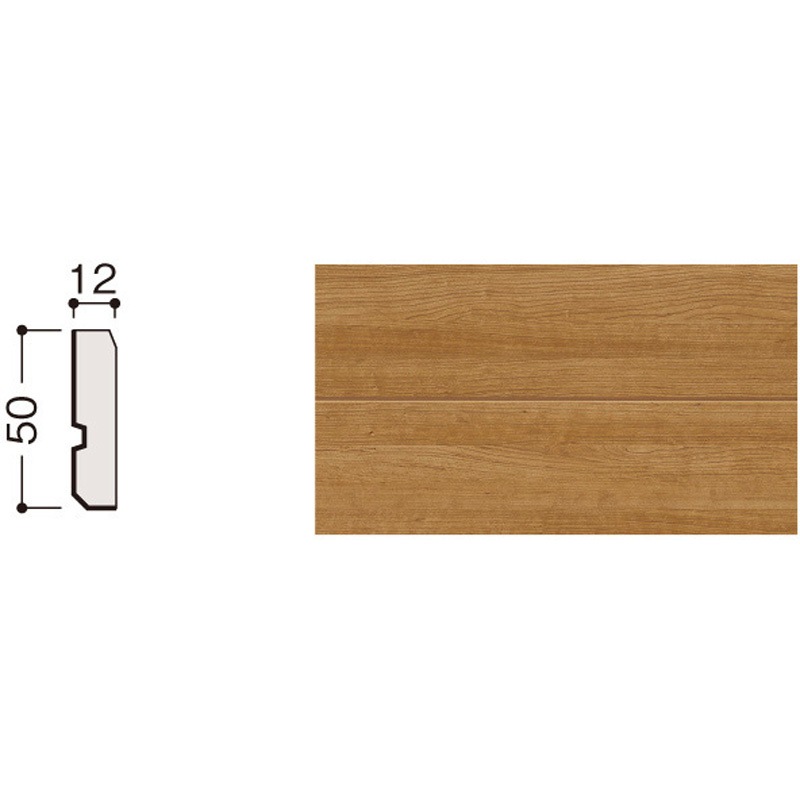 WM31-B66MT ハピアウォール羽目板タイプⅡ 専用施工部材 回り縁 大建工業 基材MDF 幅50mm長さ4000mm厚さ12mm 1箱(1本) WM31-B66MT
