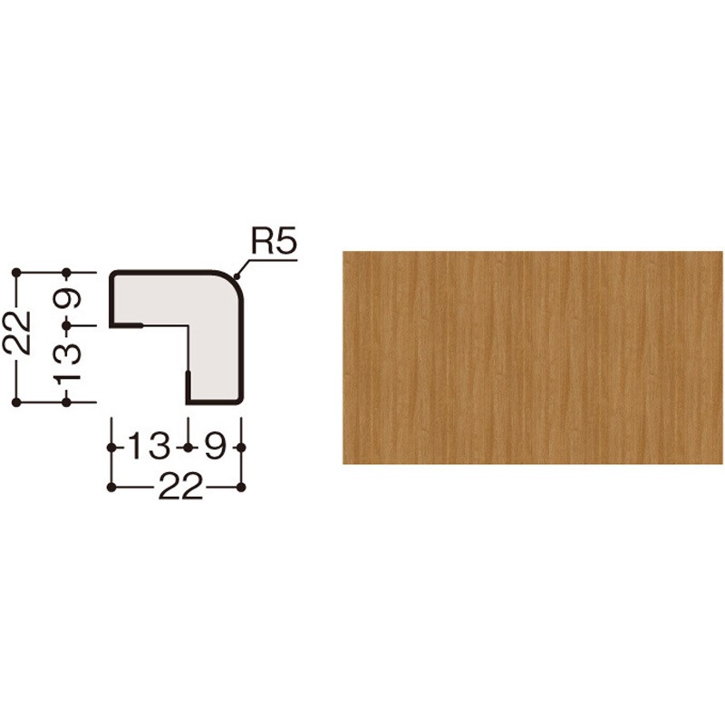 WL96-B12MT ハピアウォールベーシックタイプⅡ専用施工部材 出隅腰パネル/専用部材(縦部材) 大建工業 幅22mm長さ2730mm厚さ22mm 1箱(1本) WL96-B12MT 5,948円