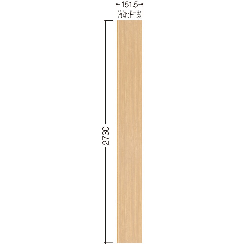 WL97-21ML ハピアウォールベーシックタイプⅡ 壁パネル 大建工業 基材MDF 幅151.5mm厚さ3mm長さ2730mm 1箱(6枚) WL97-21ML